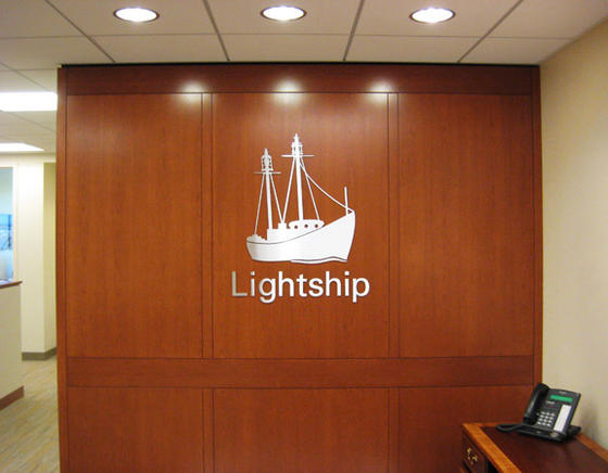 Aluminum Lobby logos, 3D Letters, Sign in Newton, MA - Lightship